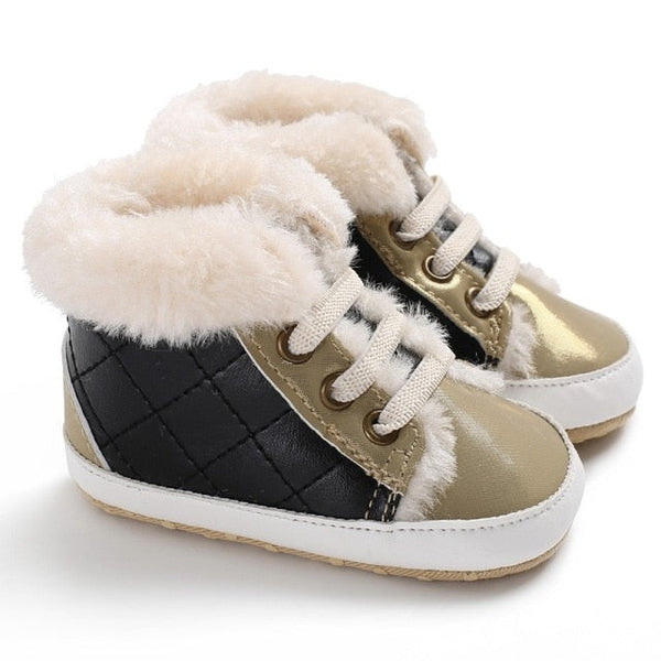 Baby Plaid Winter Boots